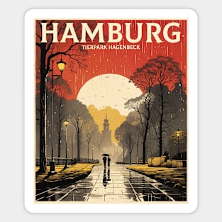 Hamburg Tierpark Hagenbeck Germany Tourism Vintage Retro Magnet